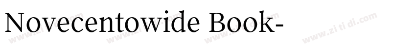 Novecentowide Book字体转换 Novecentowide Book字体转换